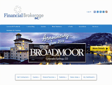 Tablet Screenshot of financial-brokerage.com